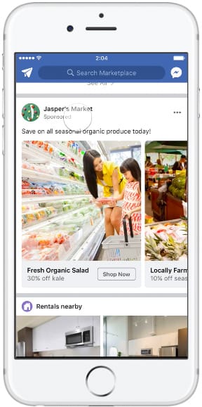 Плейсмент в Фейсбук - facebook marketplace