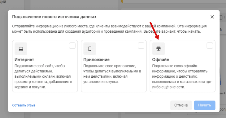 фейсбук аналитика - офлайн события